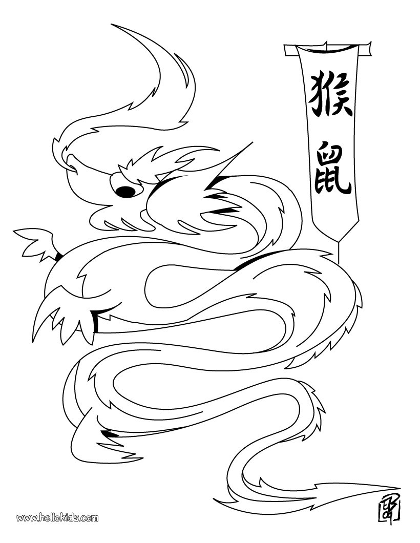 820x1060 Chinese New Year Coloring Pages