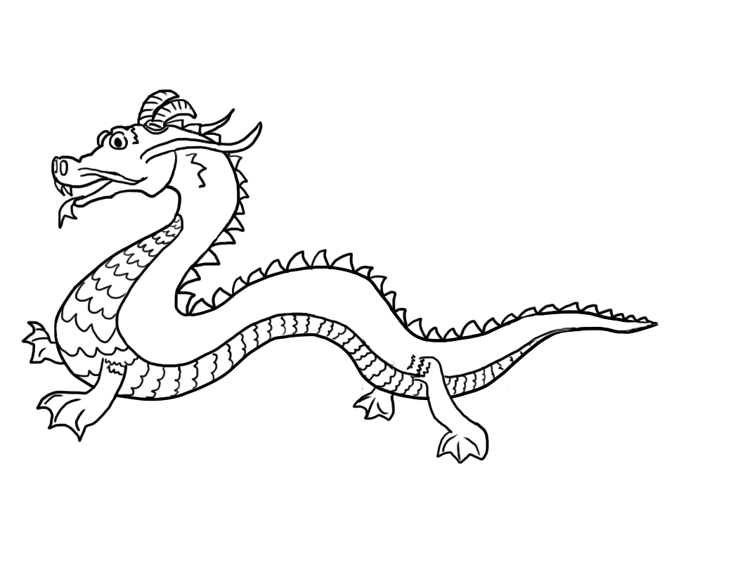 1060x798 Free Printable Chinese Dragon Coloring Pages For Kids Chinese