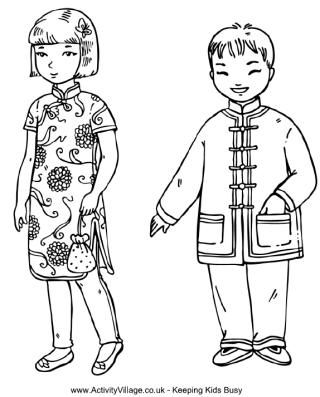 Chinese Coloring Pages