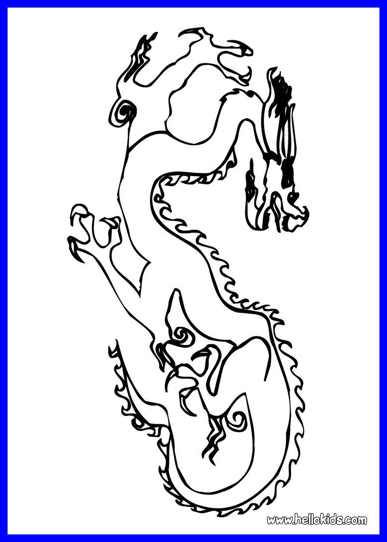 779x1090 The Best Chinese Dragon Coloring Pages Hellokids Picture Of New