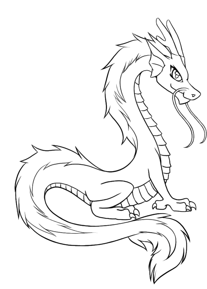 700x976 Young Dragons From Chinese Coloring Pages