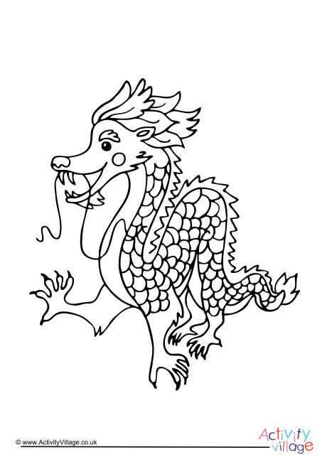 460x650 Chinese New Year Colouring Pages