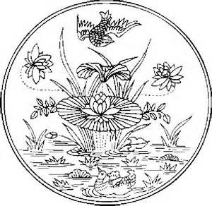 300x292 Chinese Fan Coloring Page