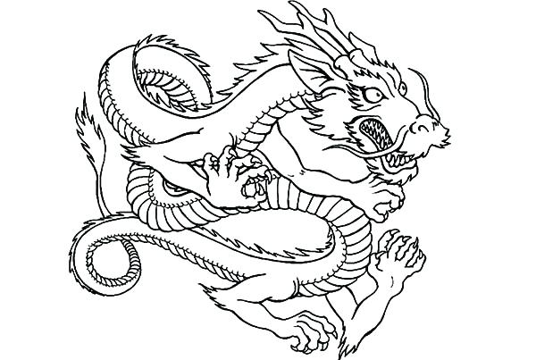 600x403 Chinese Dragon Coloring Page For Kids Drawing Dragon Coloring