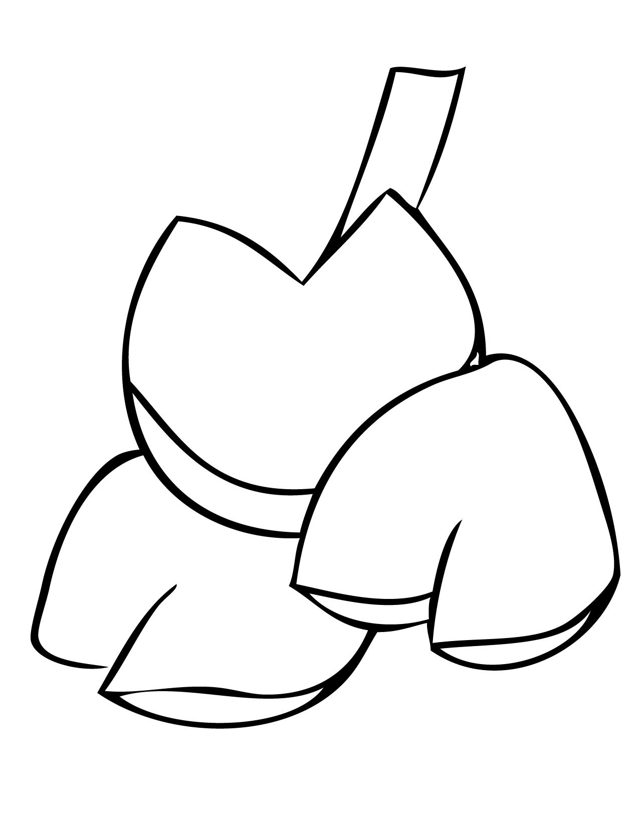 1275x1650 Fortune Cookie Coloring Page