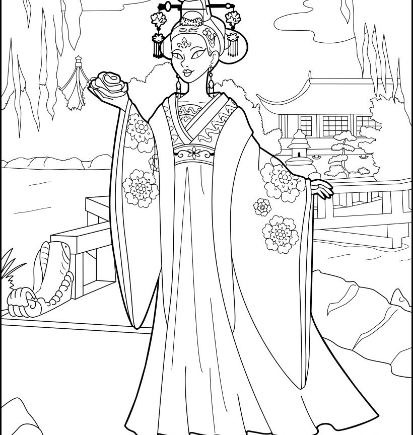 820x864 Free Printable Chinese Dragon Coloring Pages For Adults Adult
