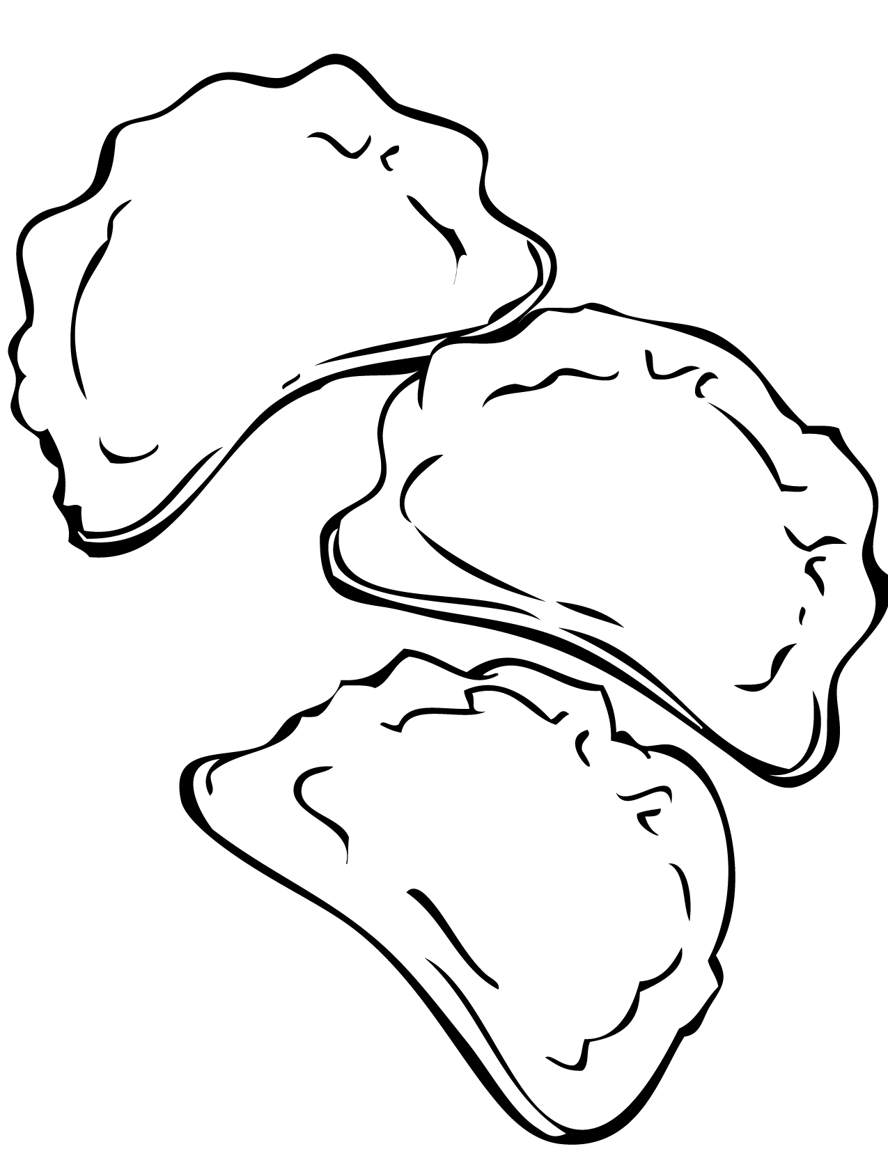 1275x1650 Jiaozi (Dumplings) Coloring Page