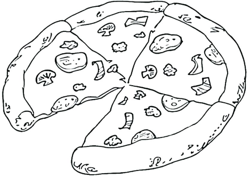 828x591 Picnic Food Coloring Page Free Printable Pages Regarding Decor 4