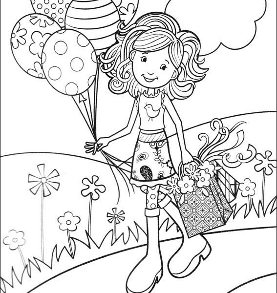 567x600 Colouring For Girls Coloring Pages Of Girls 12210 Chinese Coloring