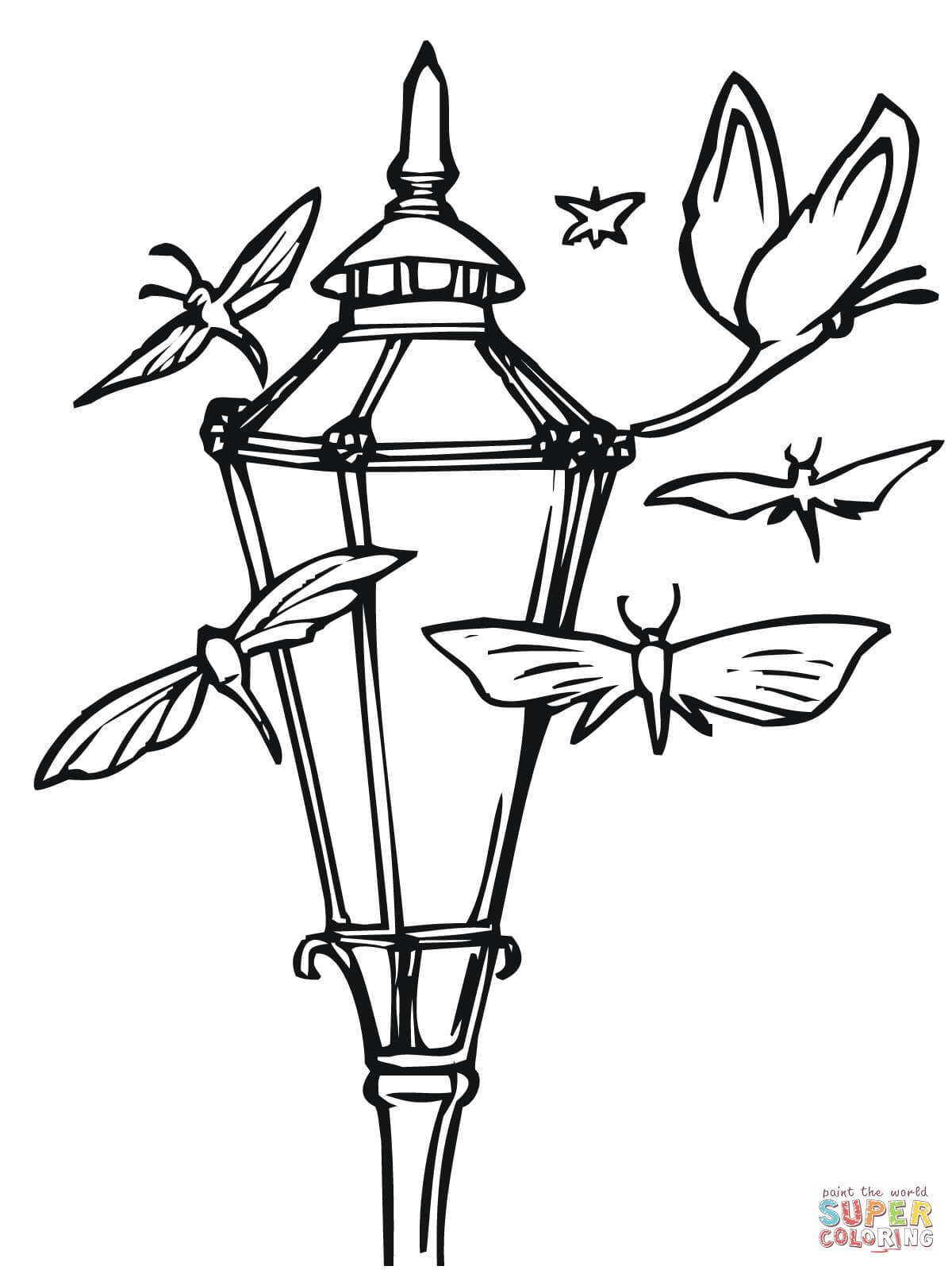 1200x1600 Chinese Lantern Coloring Page