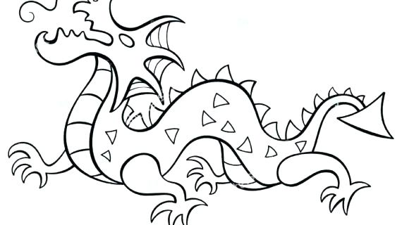 570x320 Chinese New Year Dragon Coloring Page Dragon Coloring Page