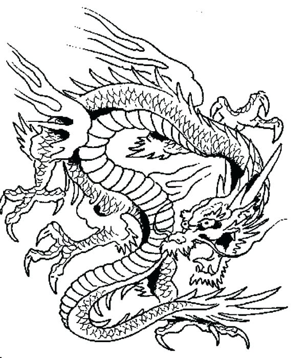 600x699 Chinese New Year Dragon Coloring Page Dragon Coloring Pages