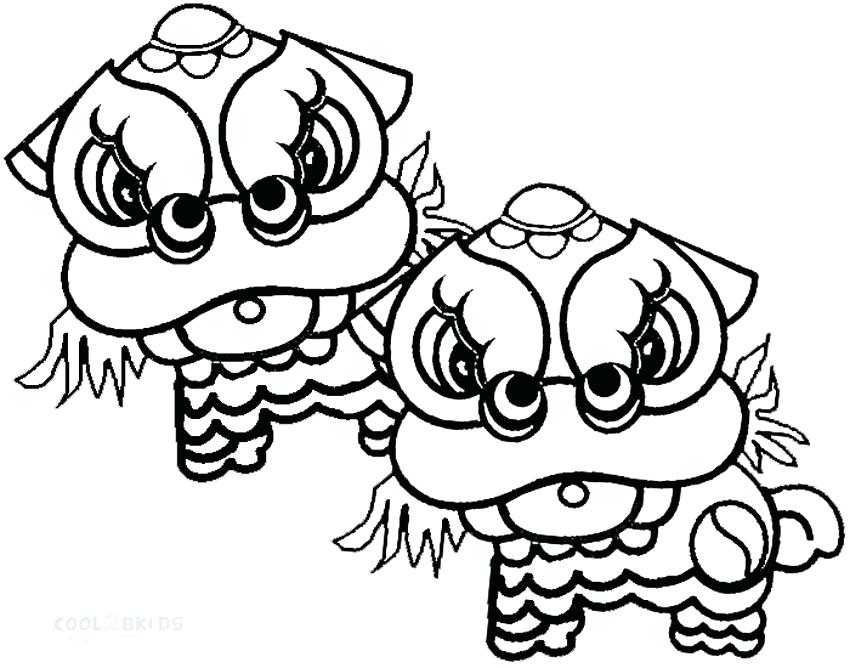 850x668 Chinese New Year Dragon Coloring Page New Year Coloring Pages