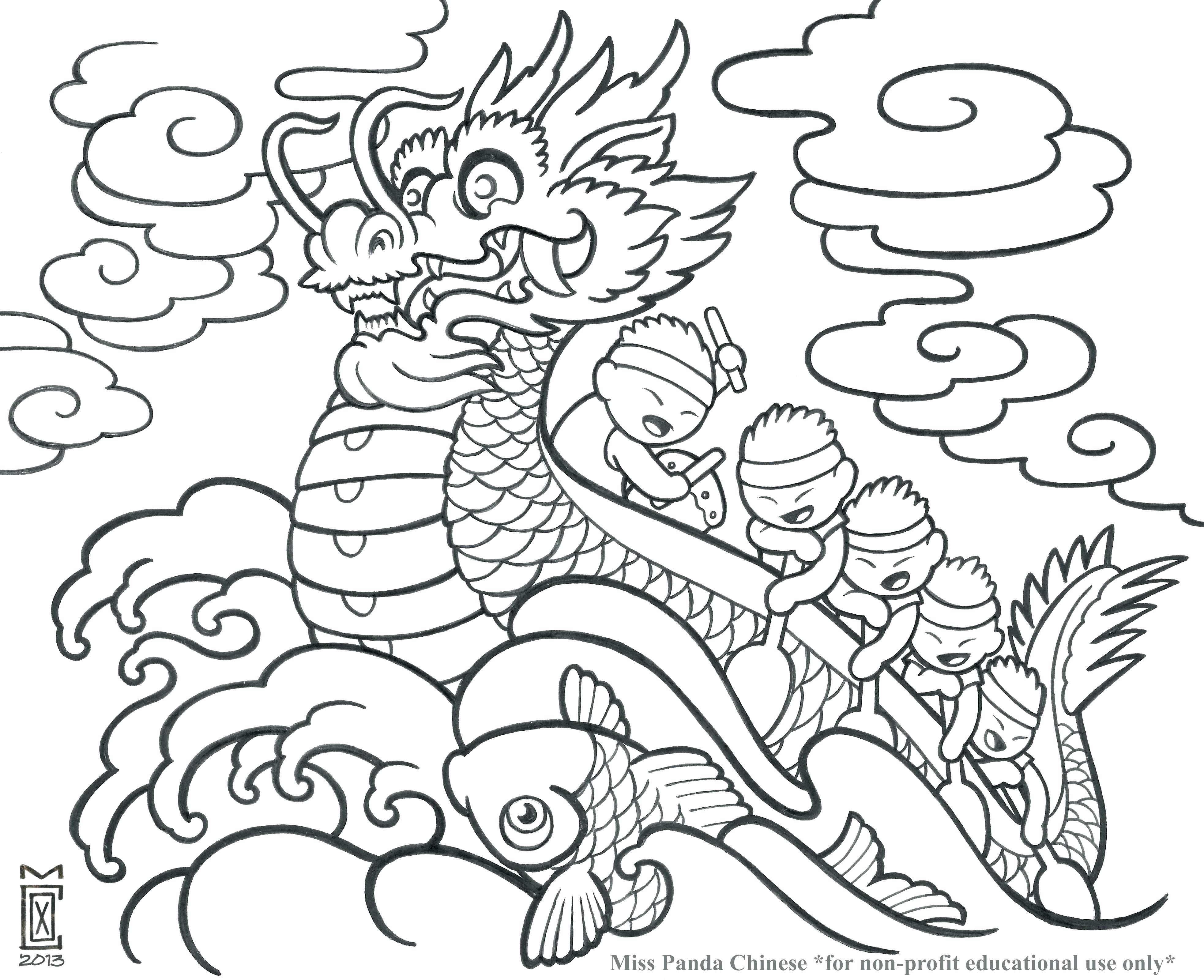 3932x3200 Best Of Coloring Chinese Zodiac Coloring Pages Unusual Design