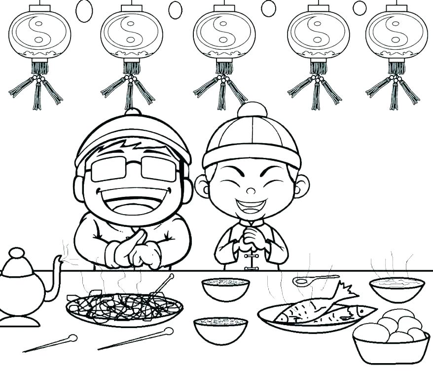 878x752 Chinese New Year Coloring Pages Sheep Coloring Page New Year
