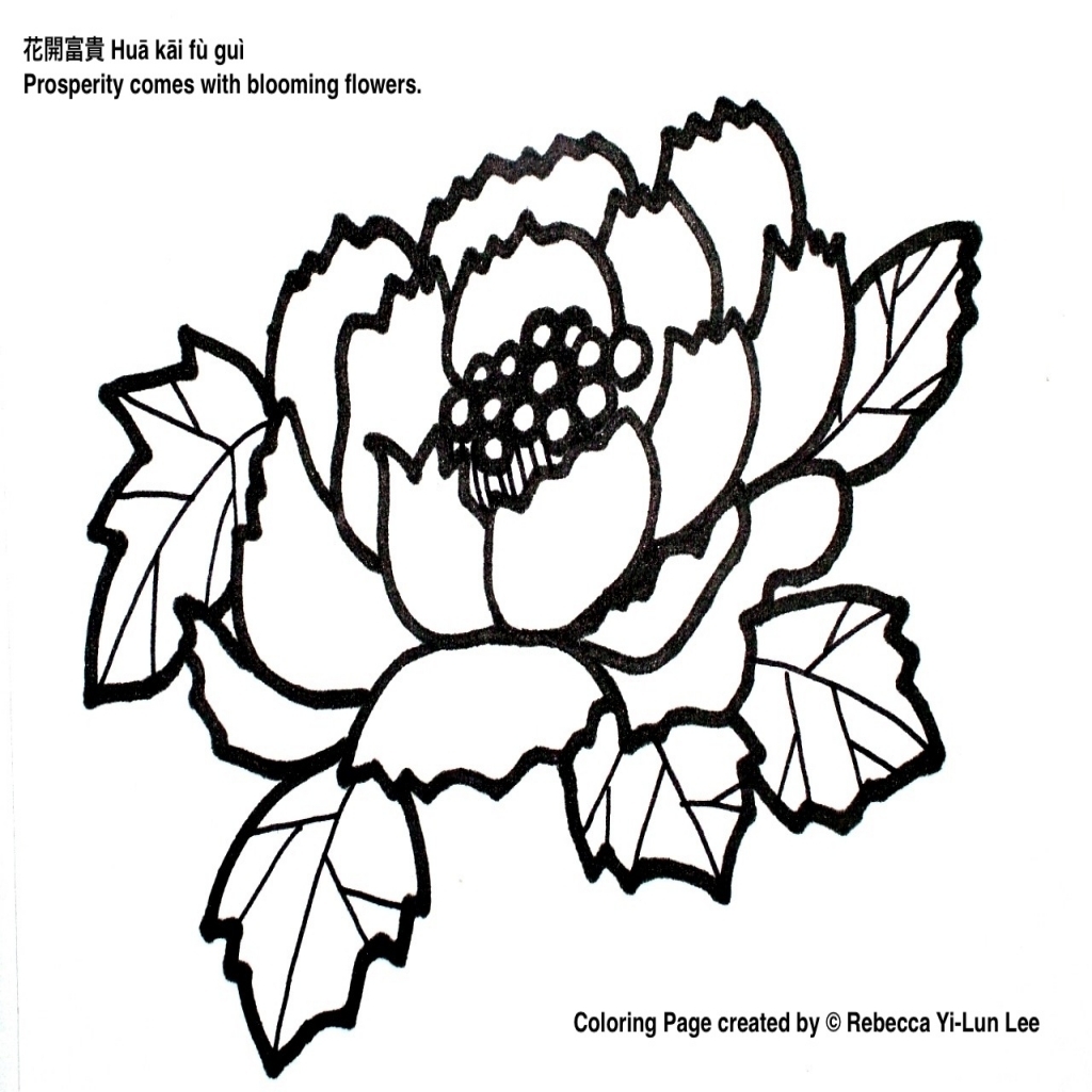 1024x1024 Amazing China Coloring Pages Miss Panda Chinese New Year Page