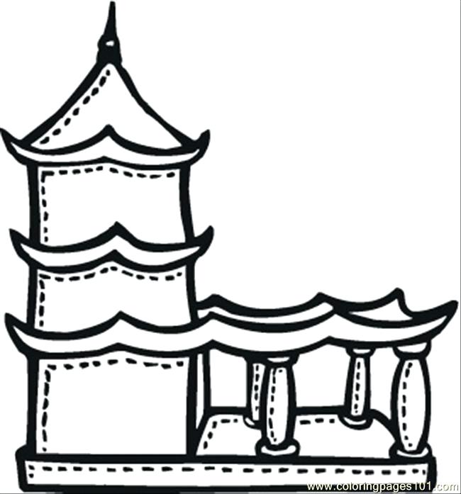 650x697 Buddha Coloring Page