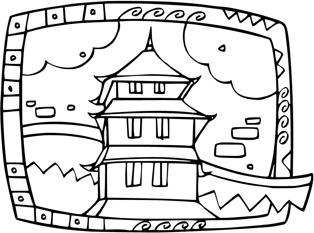 1024x761 Buddhism Coloring Pages