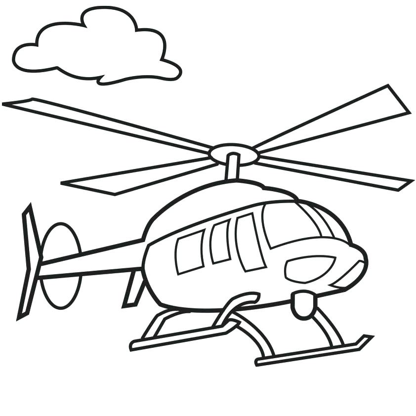 842x842 Cartoon Helicopter Coloring Pages Kids Coloring Complete