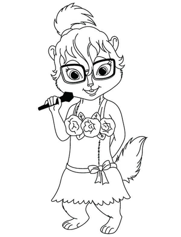 600x785 Chipettes Coloring Pages The Sing A Song Coloring Page Chipettes