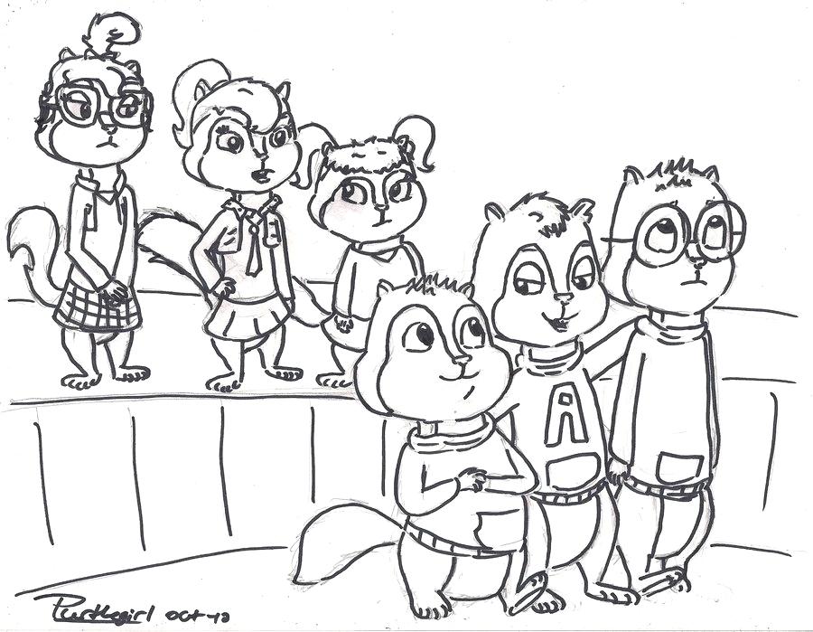 900x699 The Chipettes Coloring Pages By Chipmunks Brittany Coloring