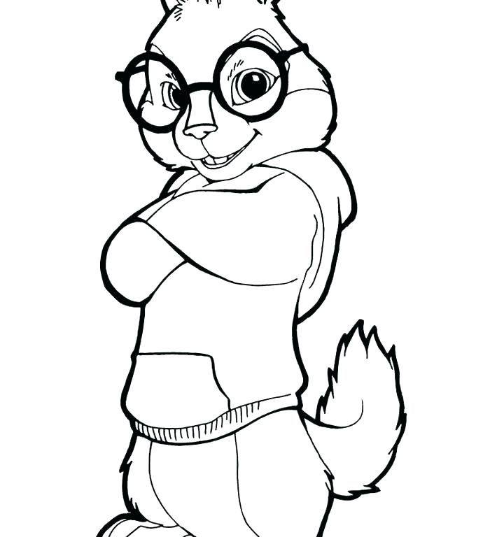 700x768 Chipmunk Coloring Pages Printable