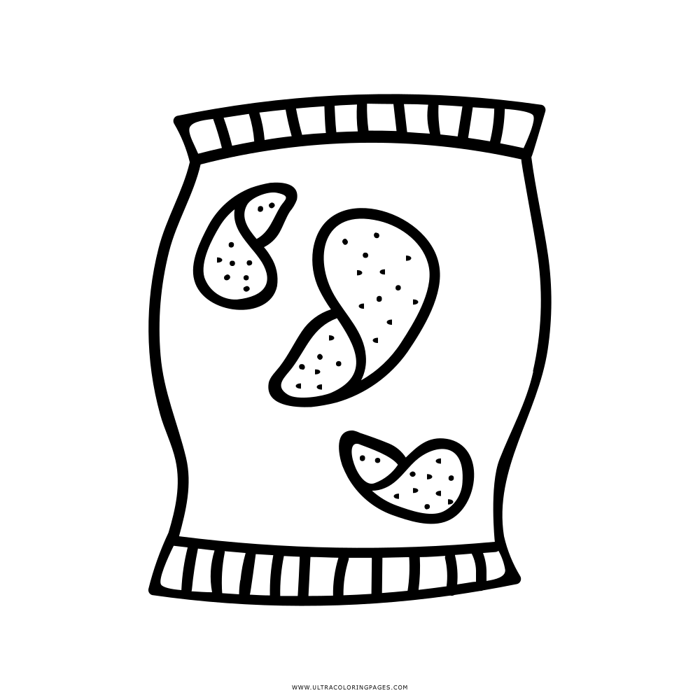 1000x1000 Chips Coloring Page