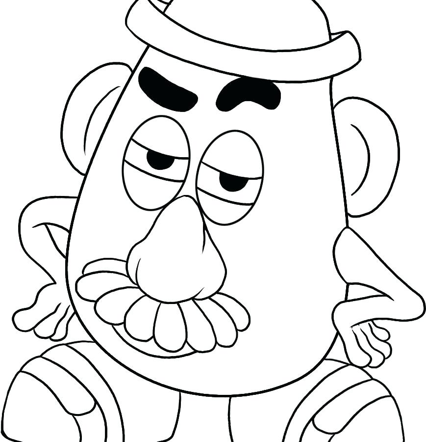 869x900 Potato Coloring Pages Coloring Page Potato Head Kids N Fun