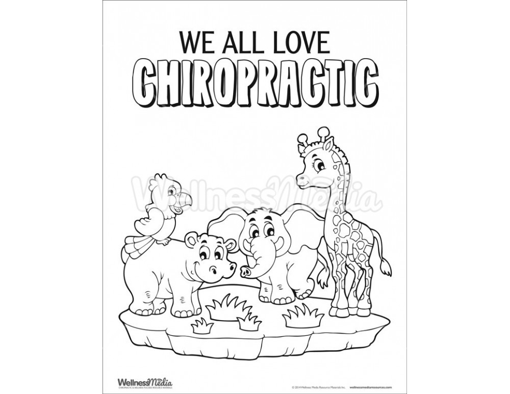 Chiropractic Coloring Pages Free