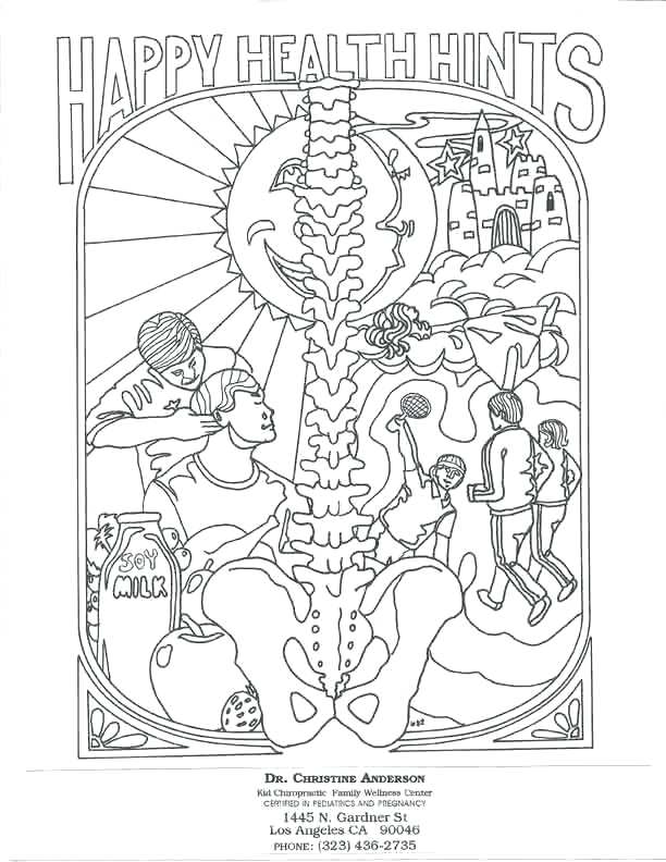 612x792 Chiropractic Coloring Pages Chiropractic Care Colouring Pages