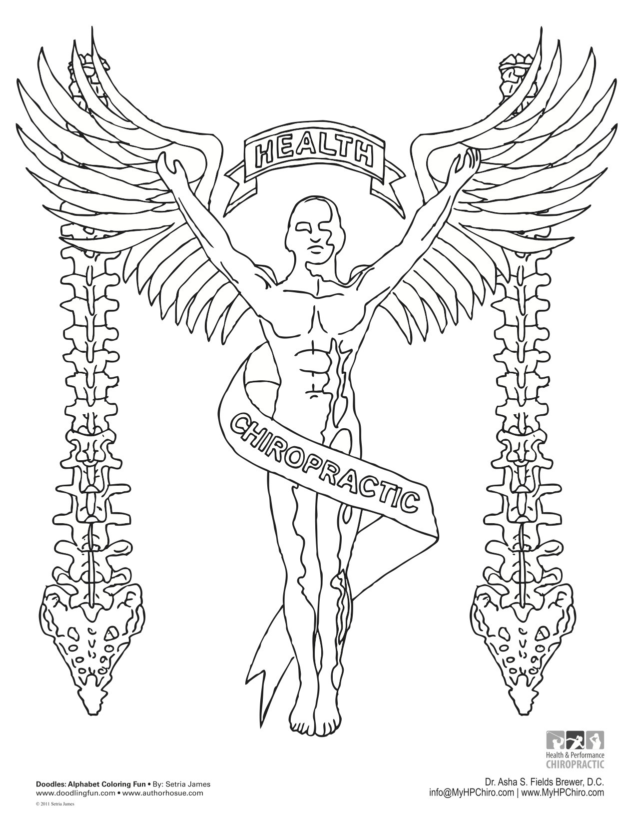 1275x1651 Chiropractic Coloring Pages