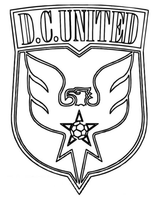 530x686 Dc United Logo Soccer Coloring Pages Dc United Dc
