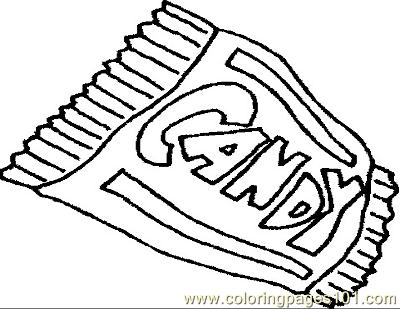 400x309 Candybar Coloring Page