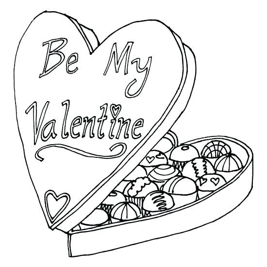 550x550 Chocolate Candy Coloring Pages Chocolate Coloring Valentine