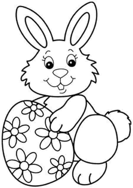 450x635 Easter Bunny Coloring Pages Easter Bunny Amp Eggs