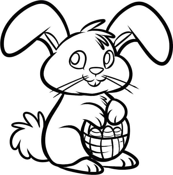 600x608 32 Bunny Rabbit Coloring Pages, Printable Rabbit Coloring Pages