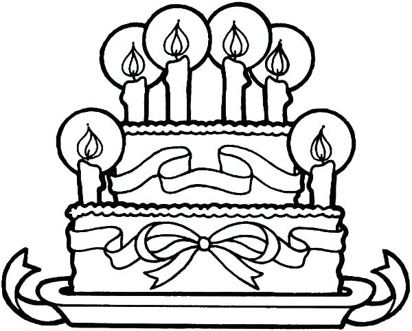 600x482 Coloring Pages Cute Cats Chocolate Cake Of Anniversay Beautiful