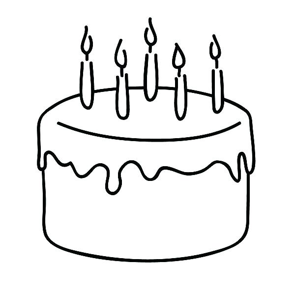 600x600 Cake Coloring Pages Lovely Decoration Chocolate Cake Coloring