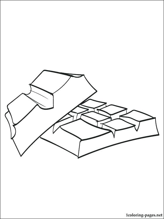 560x750 Chocolate Bar Coloring Page Chocolate Candy Bar Coloring Pages