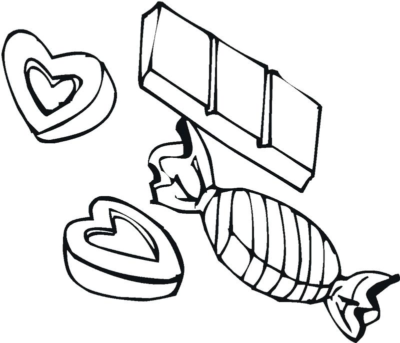 800x687 Heart Color Page Free Coloring Pages Of Chocolate Candy Human