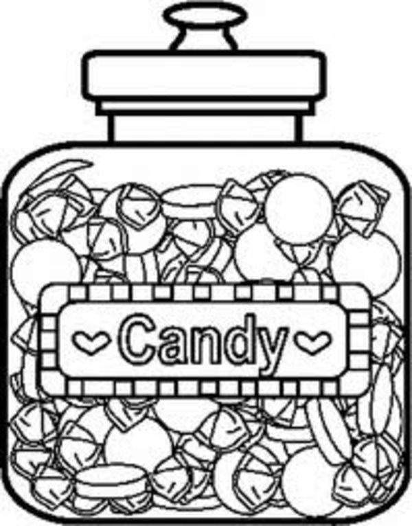 600x766 Candy Coloring Pages