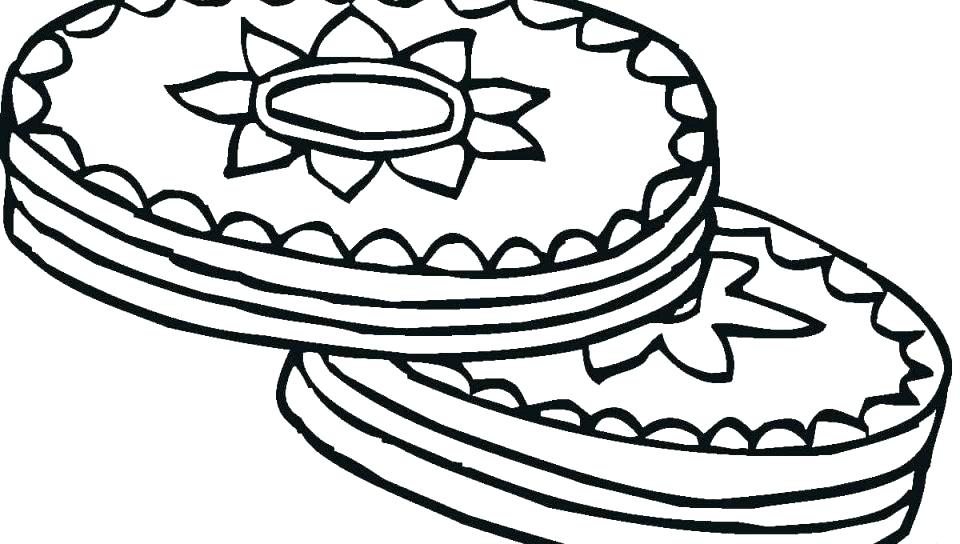960x544 Gingerbread Cookie Coloring Page