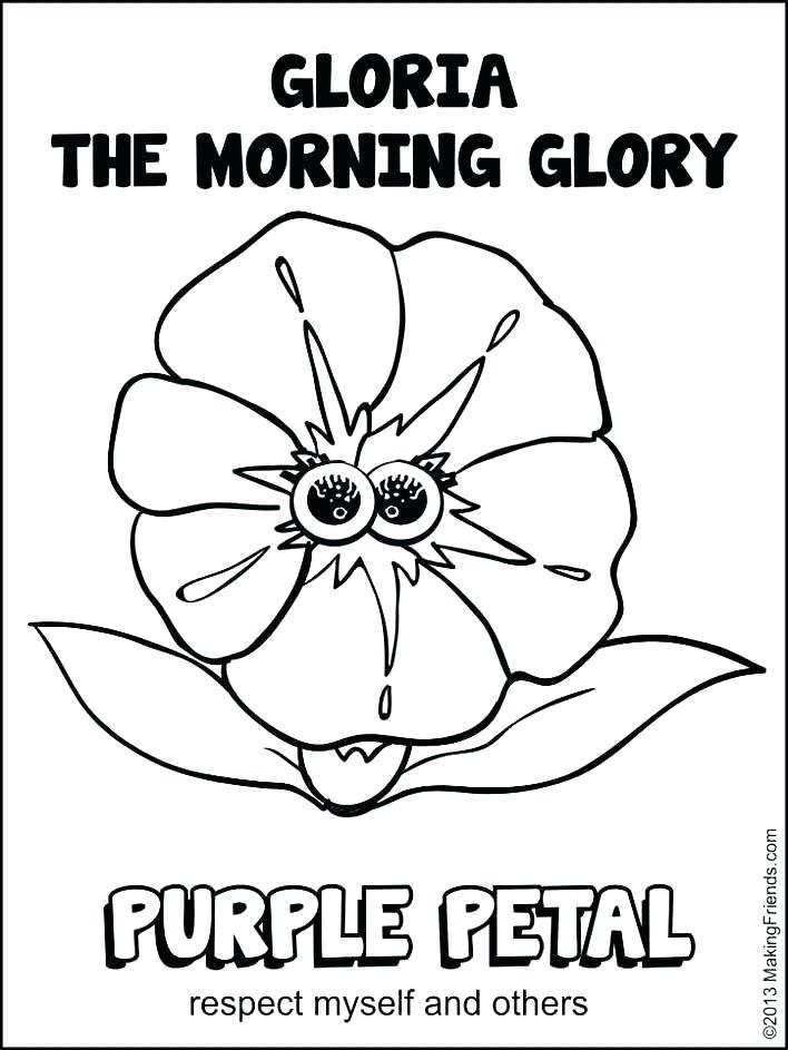 708x943 Girl Scout Cookie Coloring Pages 2 Purple Daisy Petal Sketch Page