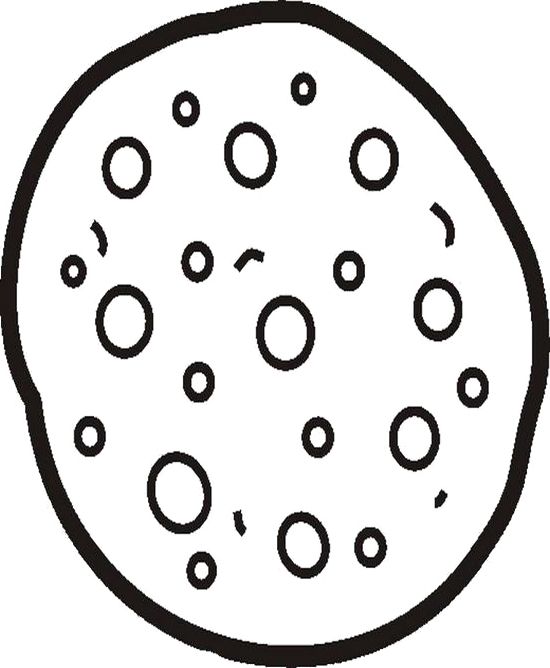 550x668 Chocolate Chip Cookie Coloring Page Clipart Panda
