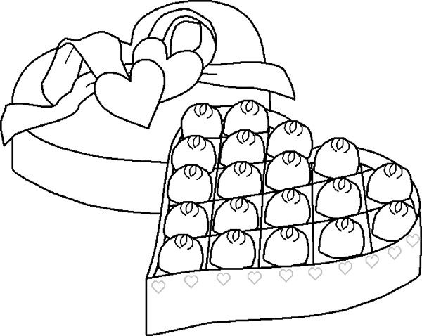 Chocolate Coloring Pages