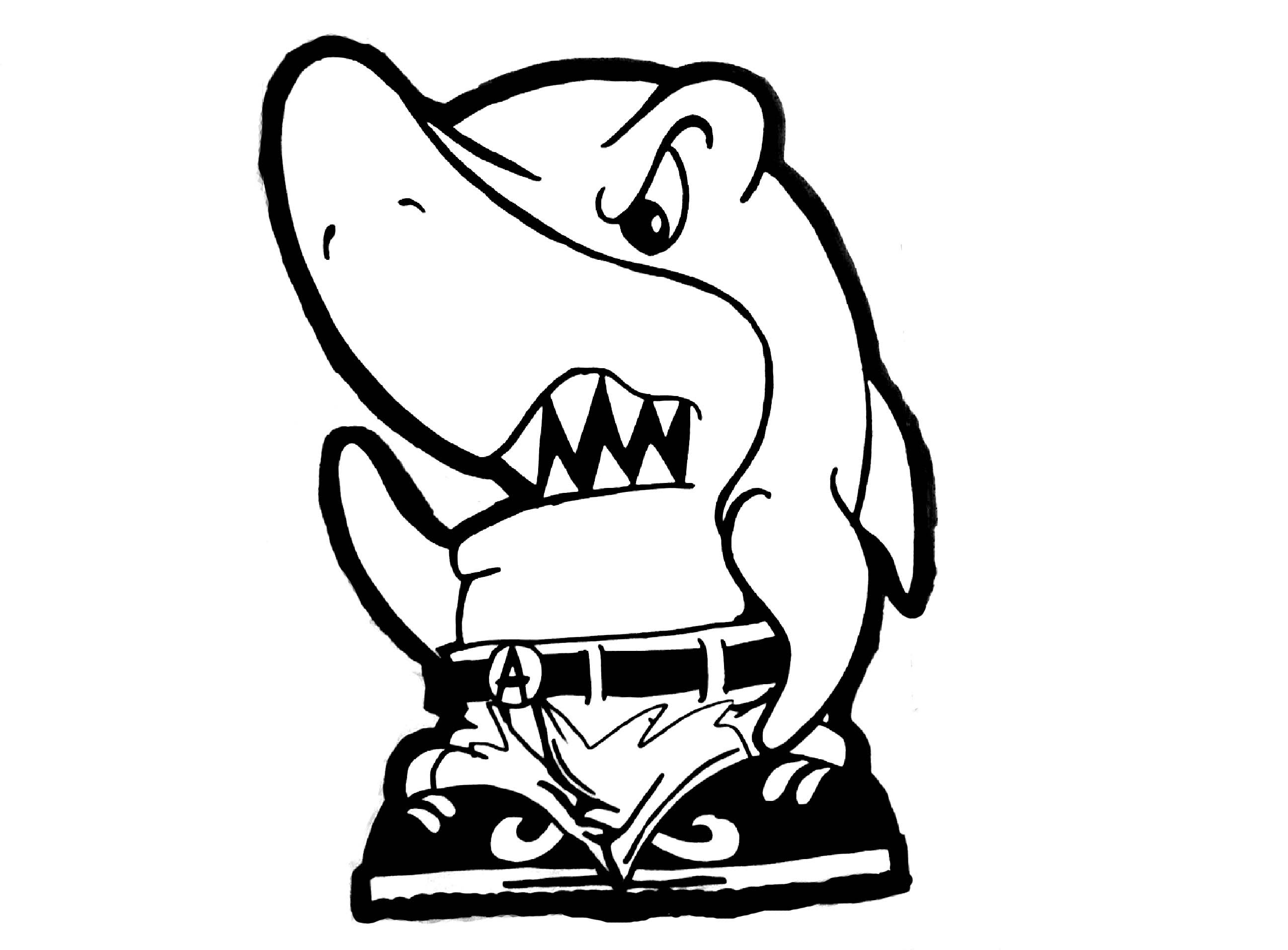 2592x1912 Graffiti Character Spongebob How To Draw A Shark Character (Cholo