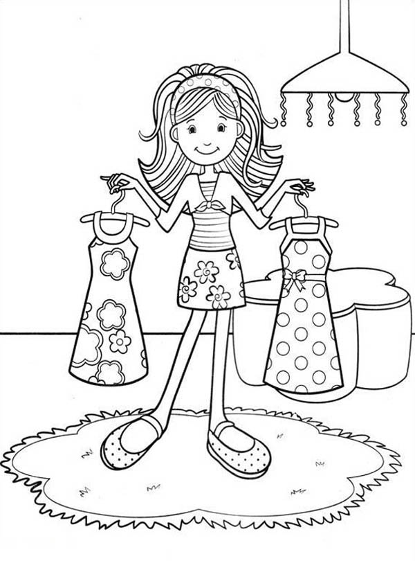 600x810 Groovy Girls Choosing The Right Outfit Coloring Pages Batch Coloring