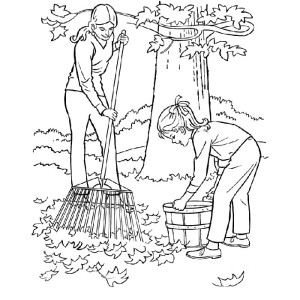 Chores Coloring Pages