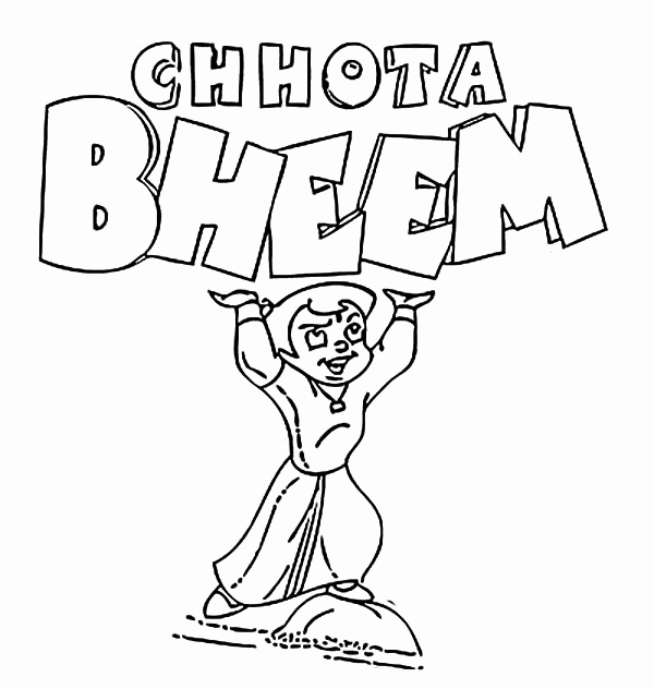 Chota Bheem Cartoon Coloring Pages