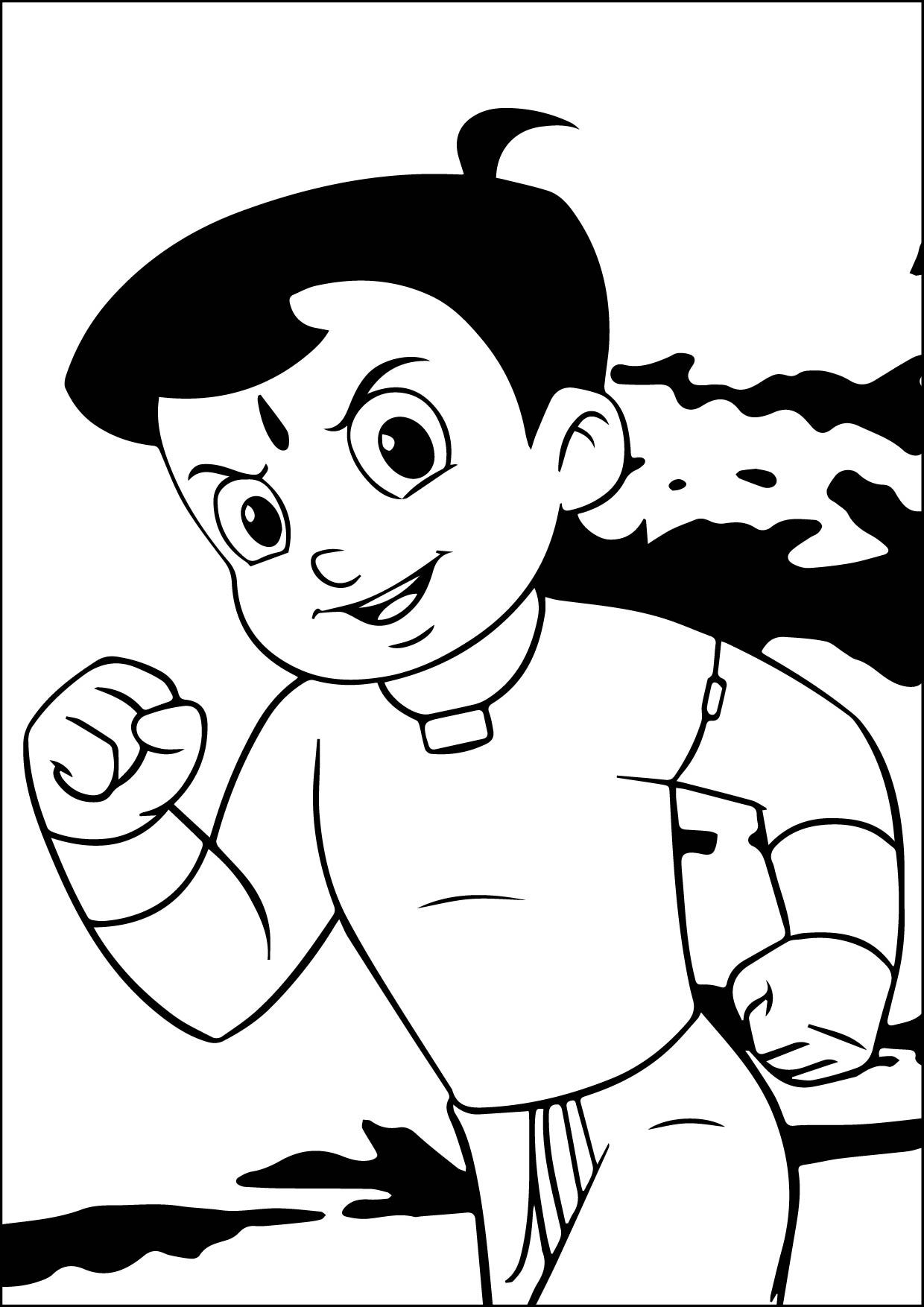 1240x1754 Chhota Bheem Coloring Pages Check